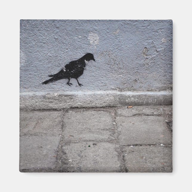 Pigeon Graffiti Magnet (Framsidan)