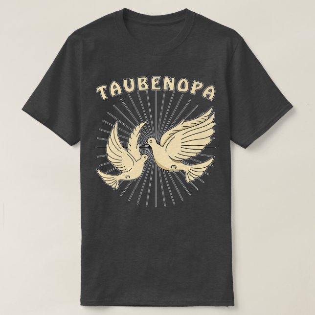 Pigeon Grandpa T Shirt (Design framsida)