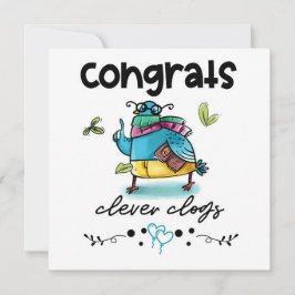 Pigeon Humor-kort för gratulerar Clever Clogs Teck Kort