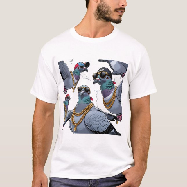 Pigeon-Huva T Shirt (Framsida)