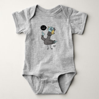 Pigeon I är en Artist Baby Heather Bodykostym T Shirt