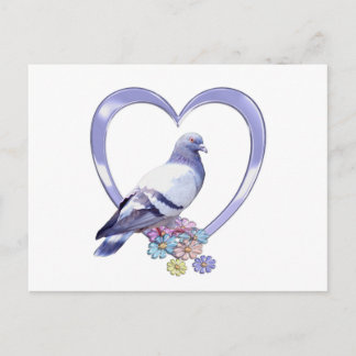 Pigeon i hjärtat vykort
