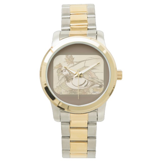 Pigeon i Skogen Armbandsur (Framsida)