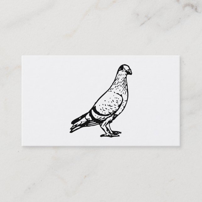 Pigeon-illustration Visitkort (Framsida)