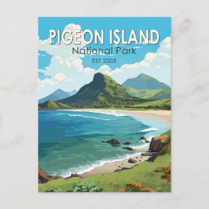 Pigeon Island National Park Saint Lucia Resa Konst Vykort