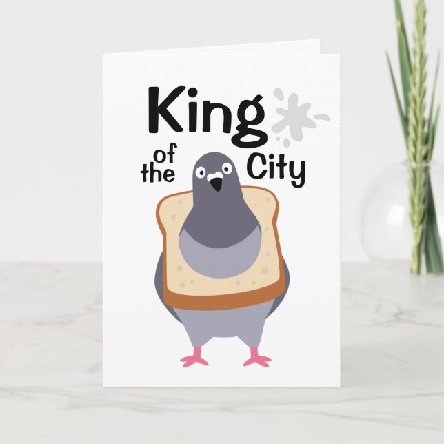 Pigeon - Kung i staden Kort (Framsida)