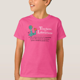 Pigeon-lärare och bibliotekarier Kids Rosa T Shirt
