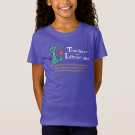 Pigeon-lärarna och Librarians Girl's Lila T Shirt