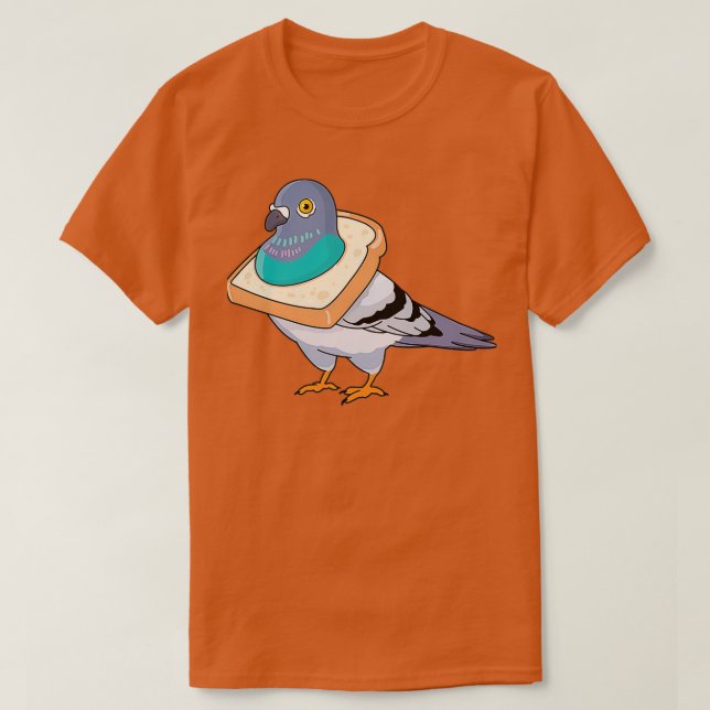 Pigeon NYC Bread Pigeon 2 T Shirt (Design framsida)