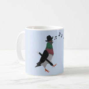Pigeon Om Town Funny Kaffemugg
