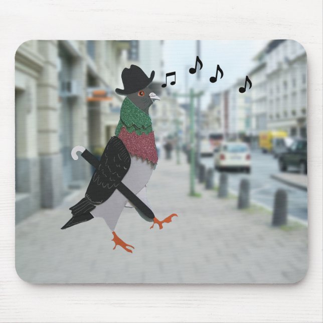 Pigeon Om Town Funny Musmatta (Framsidan)