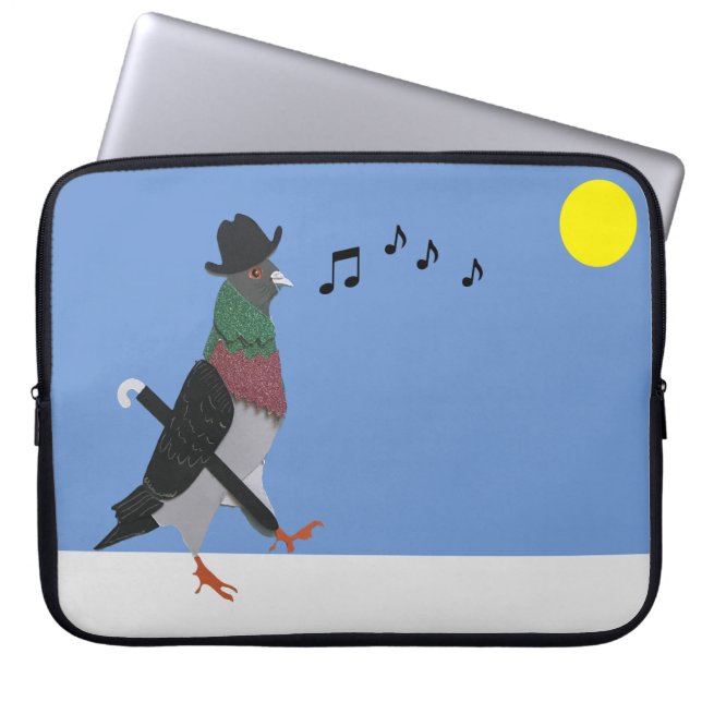 Pigeon om Town Laptop Fodral (Framsidan)