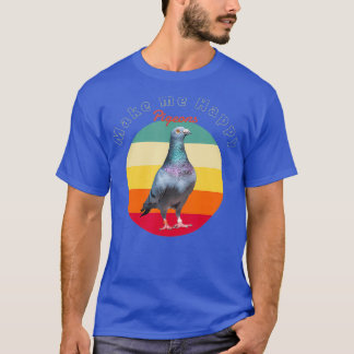 Pigeon över en solnedgång t shirt