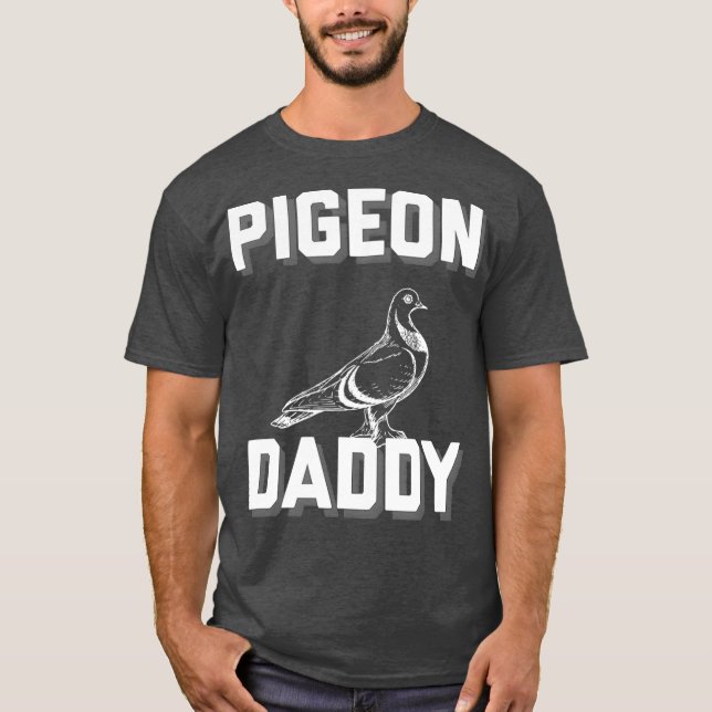 Pigeon pappa Design T Shirt (Framsida)