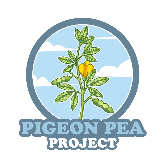 Pigeon Pea-projektet: Skoulder-Logotypen T Shirt (Growing food, building better soil all at the same time.)