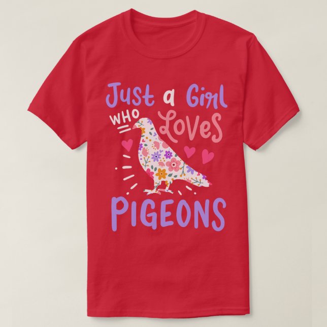 Pigeon Pigeon Älskare T Shirt (Design framsida)