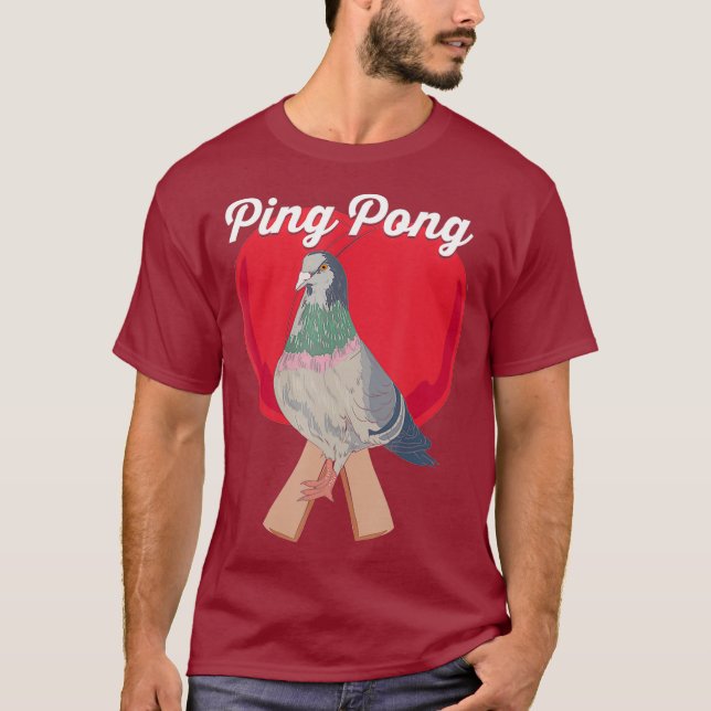 Pigeon Ping Pong T Shirt (Framsida)