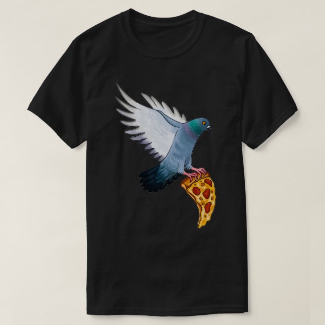 Pigeon Pizza T Shirt (Design framsida)