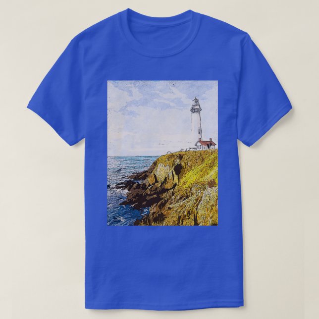 Pigeon Point fyr 12 T Shirt (Design framsida)