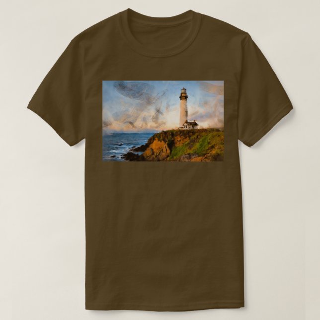 Pigeon Point fyr 3 T Shirt (Design framsida)