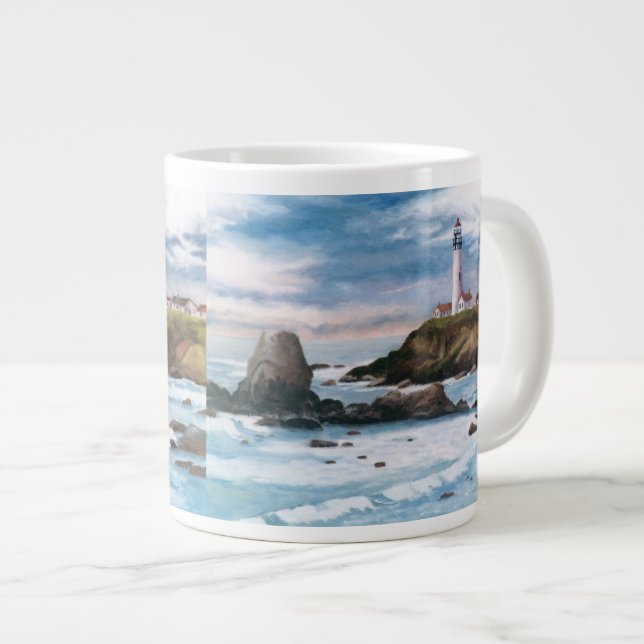 Pigeon Point fyr Jumbo Mugg (Framsida höger)