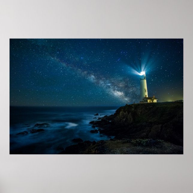 Pigeon Point Light Station, Ca Poster (Framsidan)