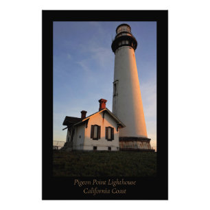 Pigeon Point Lighthouse California Kusten Fototryck