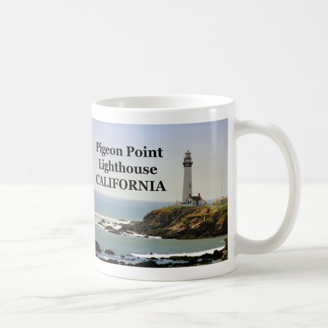 Pigeon Point Lighthouse, Kalifornien Mug Kaffemugg (Höger)