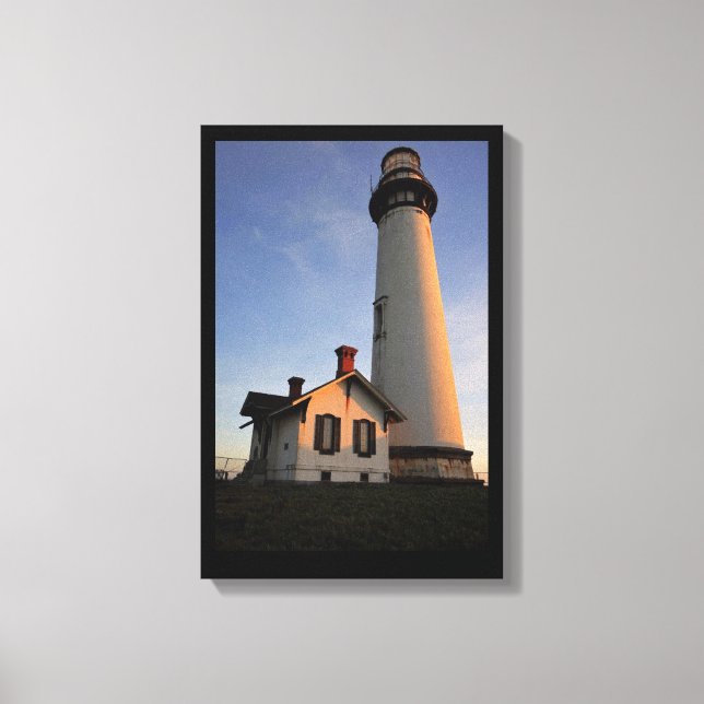Pigeon Point Lighthouse Kaliforniens kust Canvastryck (Framsida)