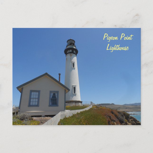 Pigeon Point Lighthouse Vykort (Framsida)