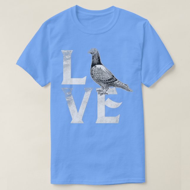 Pigeon Post Kärlek 2 T Shirt (Design framsida)