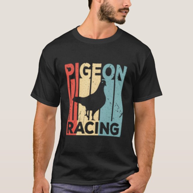 Pigeon Racing T Shirt (Framsida)
