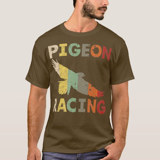 Pigeon Racing T Shirt (Framsida)