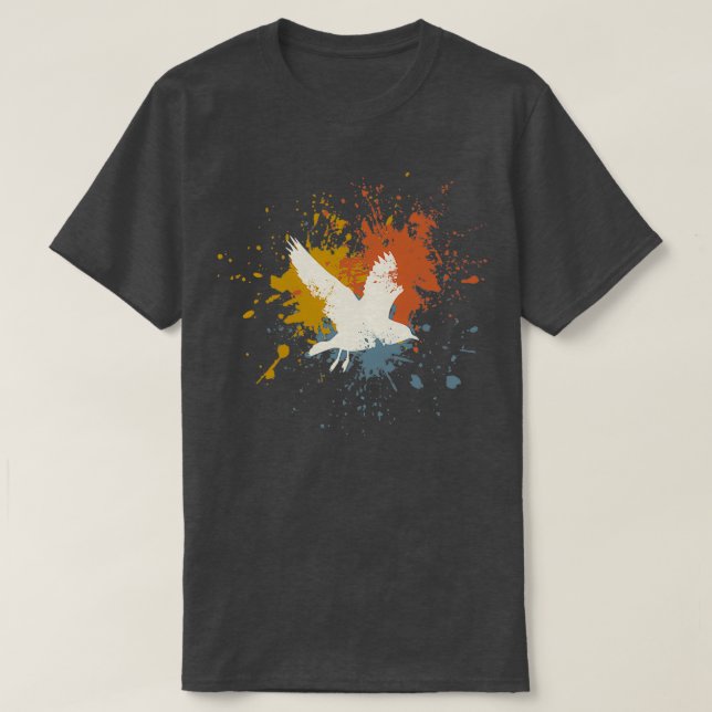 Pigeon retro 1 t shirt (Design framsida)