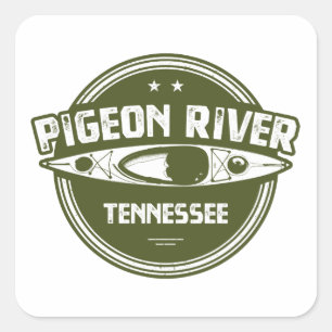 Pigeon River, Tennessee Fyrkantigt Klistermärke
