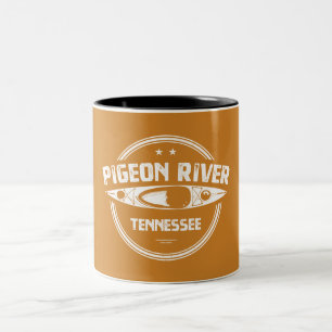 Pigeon River, Tennessee Två-Tonad Mugg