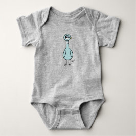 Pigeon Side Öga Baby Grått T Shirt