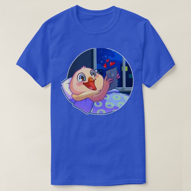 Pigeon Sleeping T Shirt (Design framsida)