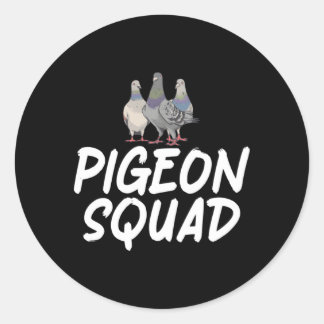 Pigeon Squad Pigeon Breeder Runt Klistermärke