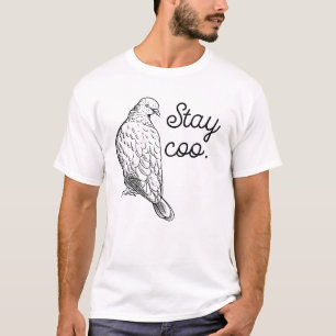 Pigeon Stanna Coo Fågelskådning Bird Älskare Pigeo T Shirt