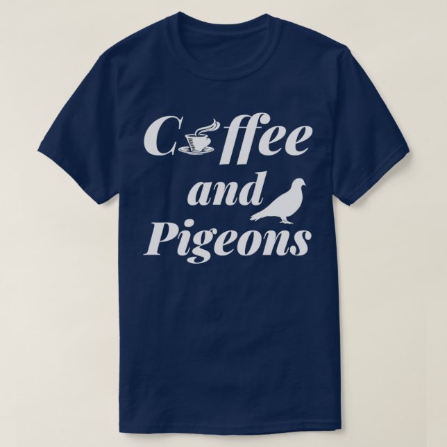 Pigeon Tävla Älskare Breeder Fancier Breeding Kaff T Shirt (Design framsida)