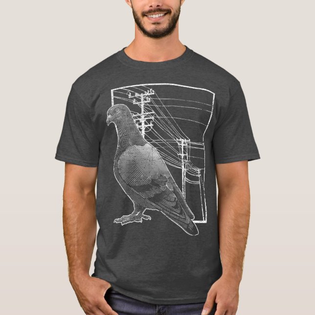 Pigeon Tävla Gift Bird Animal Lover Pigeon T Shirt (Framsida)