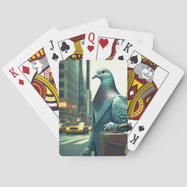 Pigeon till byrån casinokort (Baksidan)