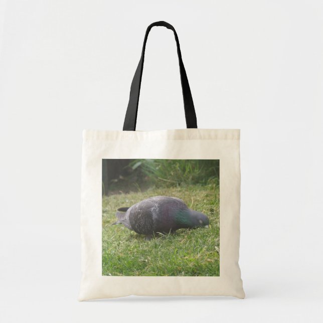 Pigeon Tote Bag Tygkasse (Framsidan)
