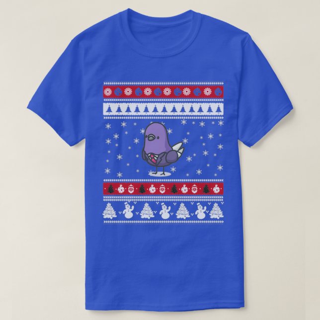 Pigeon Ugly jul T Shirt (Design framsida)