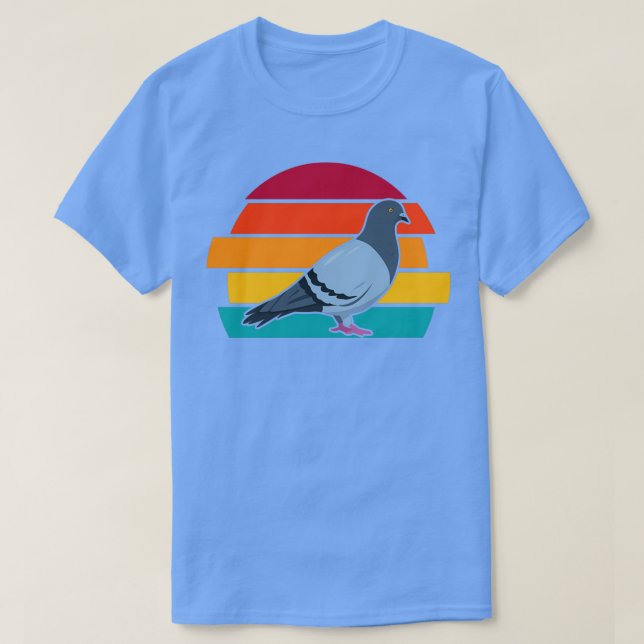 Pigeon Vintage Design 1 T Shirt (Design framsida)