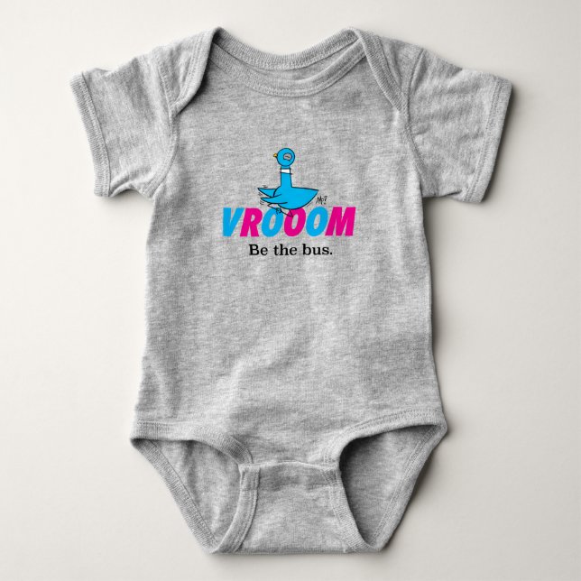 Pigeon Vroom Baby Heather T Shirt (Framsida)
