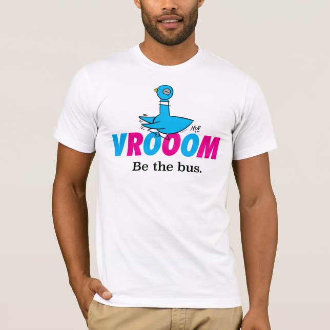 Pigeon Vroom Manar White T Shirt (Framsida)
