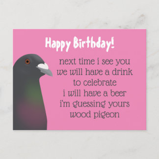 Pigeon-vykort Vykort