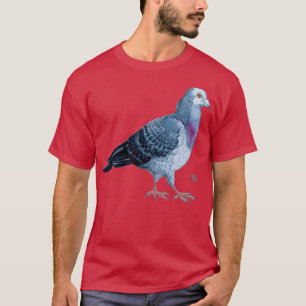 Pigeon Watercolor T Shirt